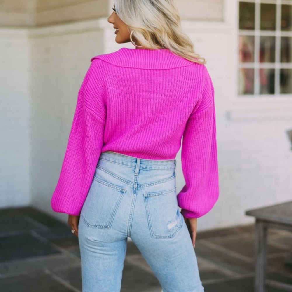 Magenta sweater - Picture 5 of 8